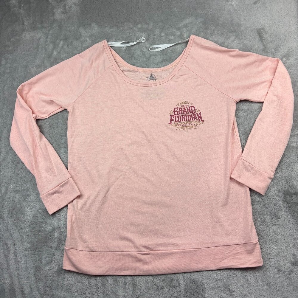 Disney Grand Floridian Long Sleeve Shirt Women's Size Large RARE Retired Design